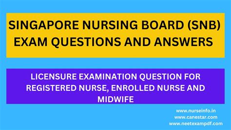 snb exam questions and answers pdf|SINGAPORE NURSING BOARD REGISTERED NURSE .